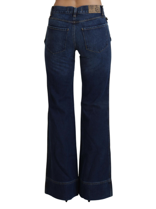 Jeans & Pants Chic Flared Cotton Denim Jeans 520,00 € 8050246186756 | Planet-Deluxe