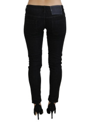 Jeans & Pants Sleek Cotton Slim Fit Denim In Black 480,00 € 8050246186770 | Planet-Deluxe