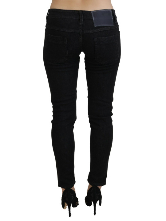 Jeans & Pants Sleek Cotton Slim Fit Denim In Black 480,00 € 8050246186770 | Planet-Deluxe