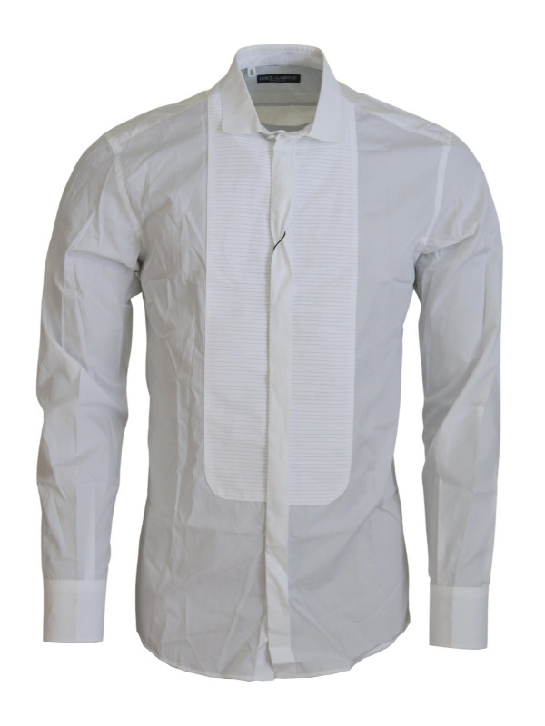 Shirts Exquisite White Cotton Formal Shirt 1.850,00 € 8052087216630 | Planet-Deluxe