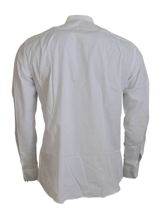 Shirts Exquisite White Cotton Formal Shirt 1.850,00 € 8052087216630 | Planet-Deluxe