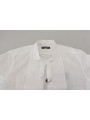 Shirts Exquisite White Cotton Formal Shirt 1.850,00 € 8052087216630 | Planet-Deluxe