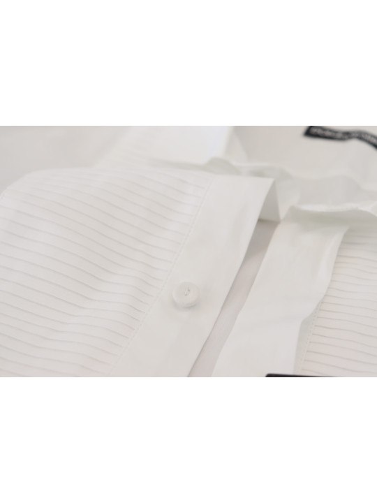 Shirts Exquisite White Cotton Formal Shirt 1.850,00 € 8052087216630 | Planet-Deluxe