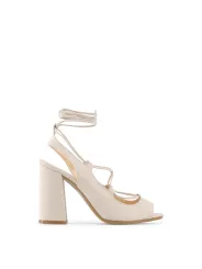 Beige Braun LINDA_BEIGE High Heel Sandalette