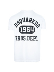 T-Shirts Elegant White Cotton Tee with Contrast Print 440,00 € 8056185477825 | Planet-Deluxe