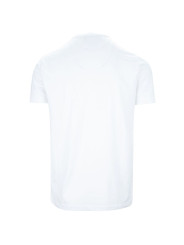 T-Shirts Elegant White Cotton Tee with Contrast Print 440,00 € 8056185477825 | Planet-Deluxe