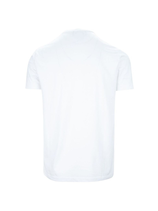 T-Shirts Elegant White Cotton Tee with Contrast Print 440,00 € 8056185477825 | Planet-Deluxe