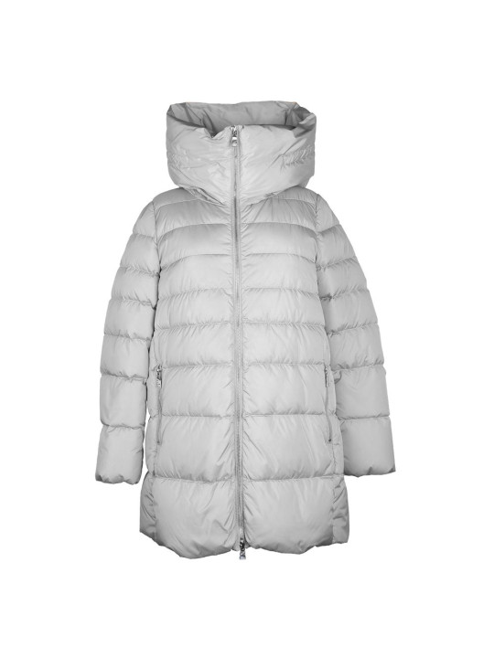Jackets & Coats Chic Gray High-Collar Down Jacket for Women 1.100,00 € 8059715958818 | Planet-Deluxe