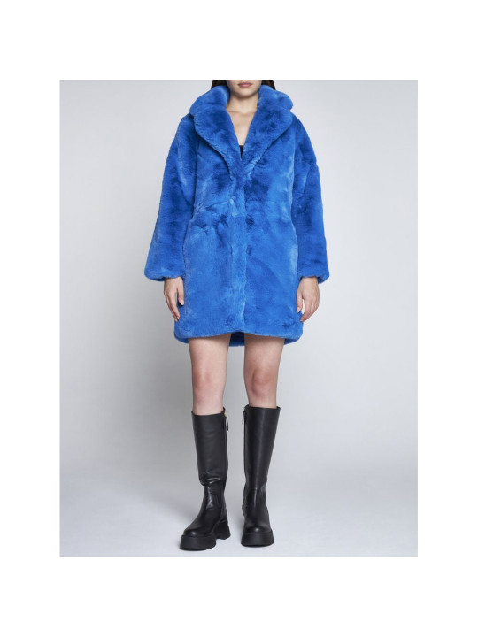 Jackets & Coats Chic Sapphire Eco-Fur Jacket â€“ Unparalleled Warmth 790,00 € 8050246663028 | Planet-Deluxe