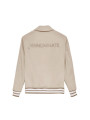 Jackets & Coats Chic Hazelnut Beige Bomber Jacket - Collegial Style 590,00 € 8059975577927 | Planet-Deluxe