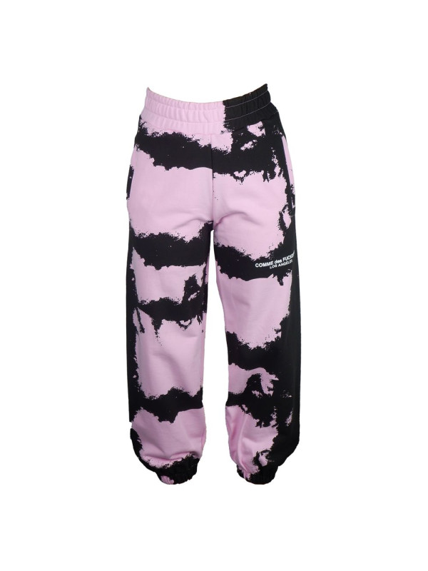 Jeans & Pants Chic Pink Print Cotton Track Pants 290,00 € 8059975027224 | Planet-Deluxe
