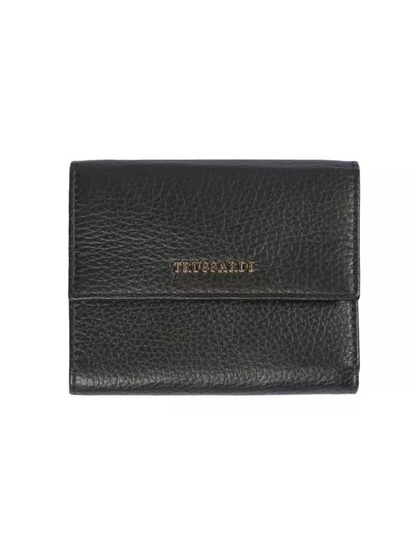 Wallets Elegant Black Leather Women's Wallet 170,00 € 8052085647481 | Planet-Deluxe