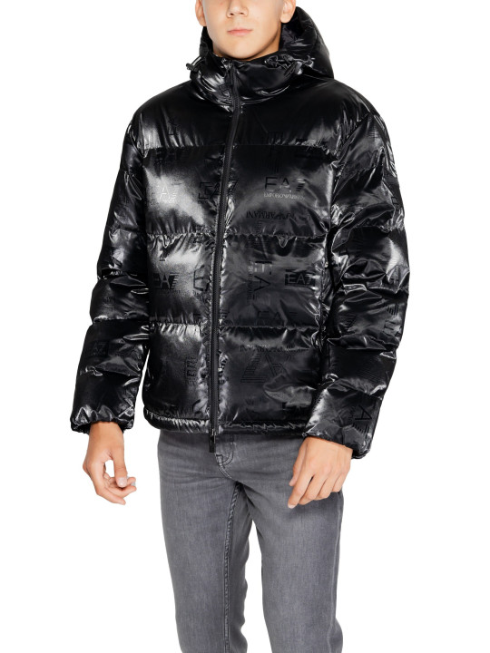 Schwarze EA7 Performance Herrenjacke glänzend