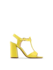 Gelbe High Heel Sandalette Made Italia