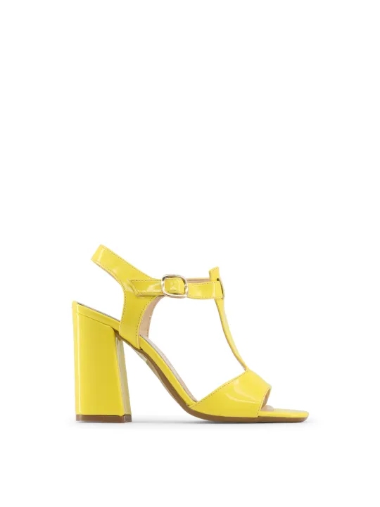 Gelbe High Heel Sandalette Made Italia