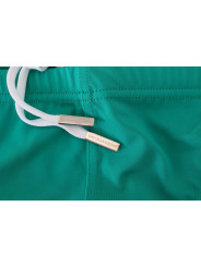 Swimwear Chic Green Swim Briefs with White Logo 300,00 € 8032674645715 | Planet-Deluxe