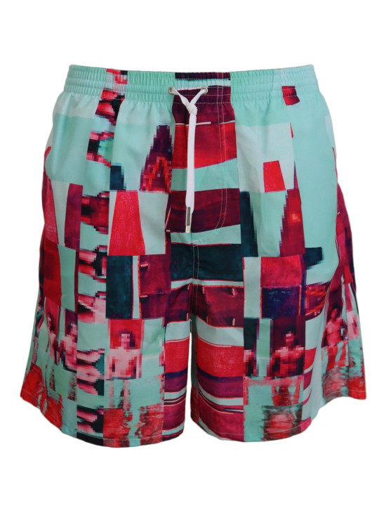 Swimwear Multicolor Printed Swim Shorts Boxer 660,00 € 8032674686299 | Planet-Deluxe