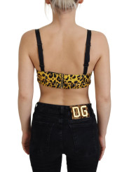 Tops & T-Shirts Chic Leopard Print Sleeveless Corset Top 1.940,00 € 8057142332829 | Planet-Deluxe