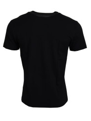 T-Shirts Chic Black Cotton Tee for the Modern Man 970,00 € 8050249421106 | Planet-Deluxe