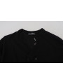 Sweaters Elegant Black Cashmere Cardigan Sweater 2.620,00 € 8050249422943 | Planet-Deluxe