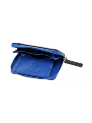 Wallets Sleek Black Leather Card Holder with Blue Accents 220,00 € 8058841259431 | Planet-Deluxe