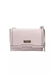 Crossbody Bags Elegant Pink Shoulder Flap Bag with Golden Accents 310,00 € 2000051019929 | Planet-Deluxe