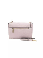 Crossbody Bags Elegant Pink Shoulder Flap Bag with Golden Accents 310,00 € 2000051019929 | Planet-Deluxe