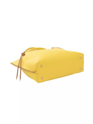 Handbags Chic Yellow Handbag with Golden Accents 310,00 € 2000051517814 | Planet-Deluxe