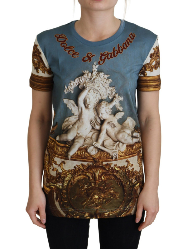 Tops & T-Shirts Chic Angel Print Casual Cotton Tee 1.680,00 € 8059226757344 | Planet-Deluxe