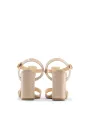 Braun Leder Riemchen Sandalette Italien
