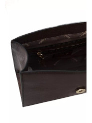 Crossbody Bags Elegant Brown Shoulder Flap Bag with Golden Accents 330,00 € 2000051019851 | Planet-Deluxe
