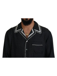 Shirts Elegant Silk Polka Dot Pajama Top 3.510,00 € 8054802539222 | Planet-Deluxe