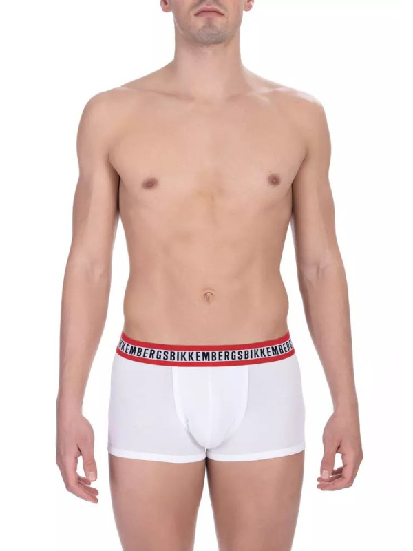 Underwear Elegant White Cotton Trunk Bi-Pack 70,00 € 8056209814964 | Planet-Deluxe