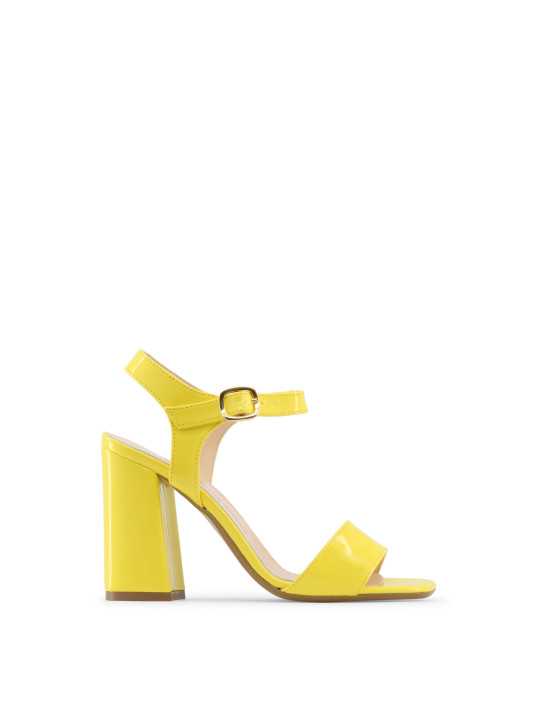 Gelbe High-Heel Sandalette Made in Italia