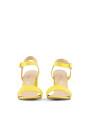 Gelbe Damen-Riemchensandalen mit Absatz