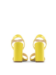 Gelbe italienische Blockabsatz-Sandalette ANGELA_GIALLO