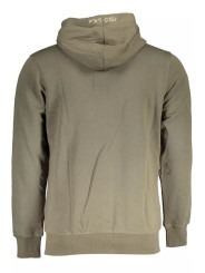 Sweaters Elegant Green Hooded Zip Sweater 320,00 € 7613431373839 | Planet-Deluxe