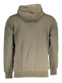 Sweaters Elegant Green Hooded Zip Sweater 320,00 € 7613431373839 | Planet-Deluxe