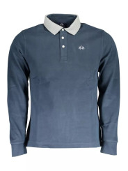 Polo Shirt Elegant Blue Long-Sleeved Polo 270,00 € 7613431373464 | Planet-Deluxe