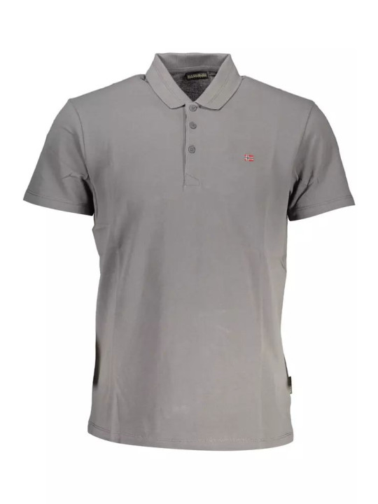 Polo Shirt Elegant Short-Sleeved Gray Polo 170,00 € 196011762546 | Planet-Deluxe
