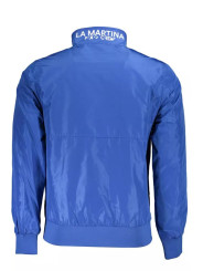 Jackets Chic Blue Embroidered Jacket with Sleek Zip Closure 560,00 € 7613431467200 | Planet-Deluxe