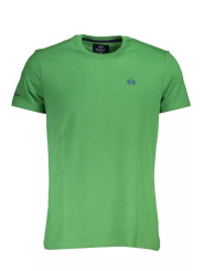 T-Shirts Emerald Elegance Cotton Tee with Exquisite Detailing 120,00 € 7613431469716 | Planet-Deluxe