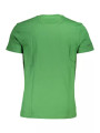 T-Shirts Emerald Elegance Cotton Tee with Exquisite Detailing 120,00 € 7613431469716 | Planet-Deluxe