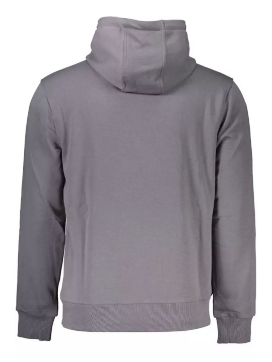 Sweaters Elegant Gray Hooded Sweatshirt in Regular Fit 310,00 € 8054323854941 | Planet-Deluxe