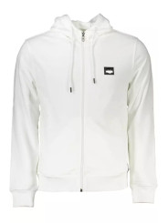 Sweaters Elegant White Hooded Sweatshirt with Embroidery Detail 380,00 € 8054323855238 | Planet-Deluxe