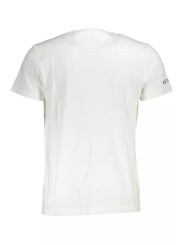 T-Shirts Elegant White Tee with Iconic Print 120,00 € 7613431469242 | Planet-Deluxe