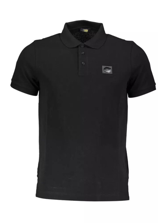 Polo Shirt Elegant Black Cotton Polo with Signature Applique 230,00 € 8054323854590 | Planet-Deluxe