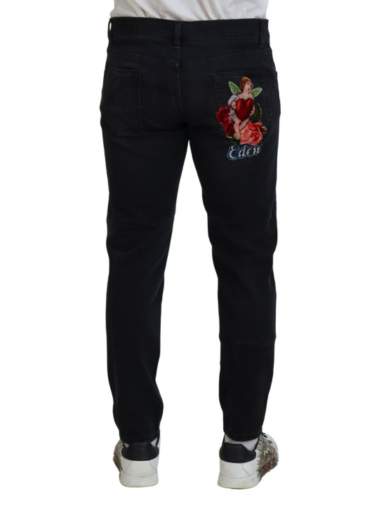 Jeans & Pants Chic Black Skinny Denim Jeans 2.520,00 € 8054319286695 | Planet-Deluxe