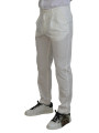 Jeans & Pants Elegant White Cotton Chino Pants 930,00 € 8057001441914 | Planet-Deluxe