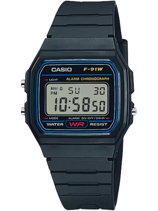 "Casio Uhren im Sale | Casio - F-91W-1YEG online kaufen"|Planet-Deluxe